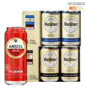 Amstel of Warsteiner pilsener of 0.0%
